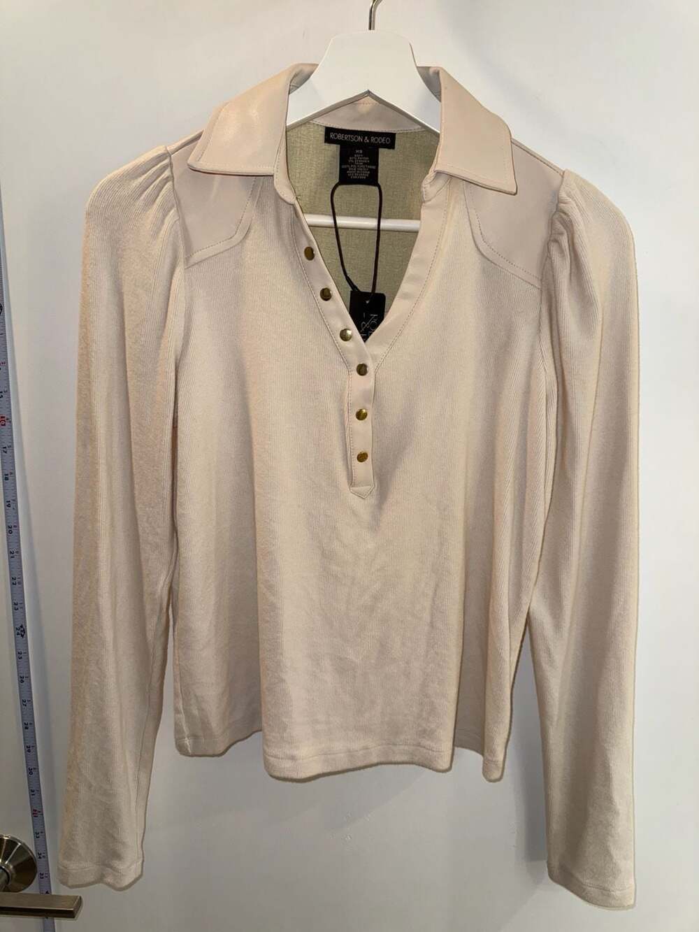 Robertson & Rodeo Irina L/S Top Cream Size XS